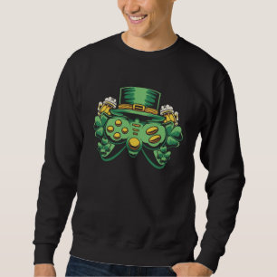 Beer St Patricks Day Gaming Hat Men Gamer Sweatshirt