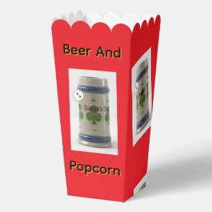 Beer Stein And Popcorn Favour Box