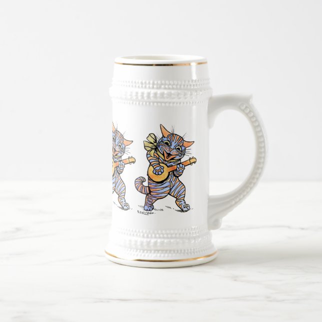 Beer Stein: Musical Cats by Louis Wain Beer Stein (Right)