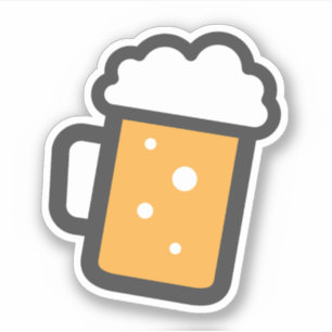 Beer stein sticker
