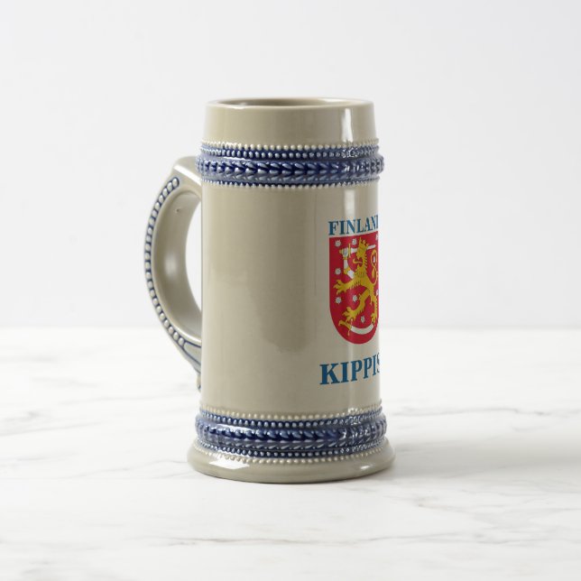 Beer Stein w/ Finnish Crest (Front Left)