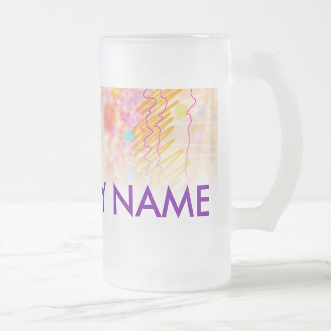 Beer Steins,  Frosted Mugs - Just Peachy (Right)