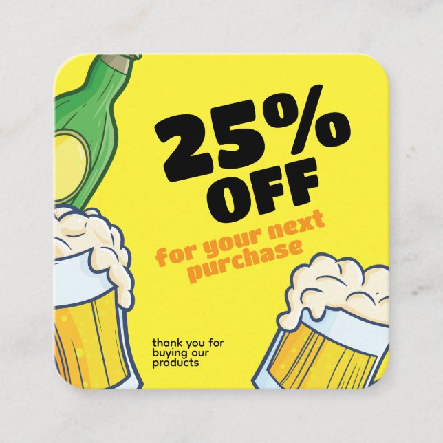 Beer store | Personalise Business Discount Card (Front)