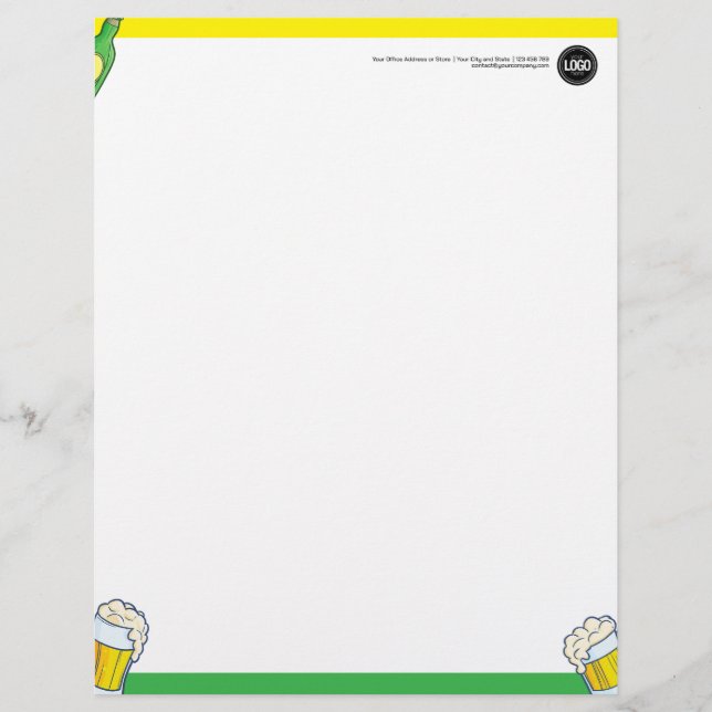 Beer Store | Personalise Business LetterHead (Front)