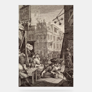 Beer Street by  William Hogarth Acrylic Sign