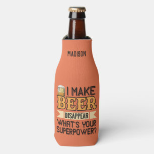 Beer Superpower custom name Bottle Cooler