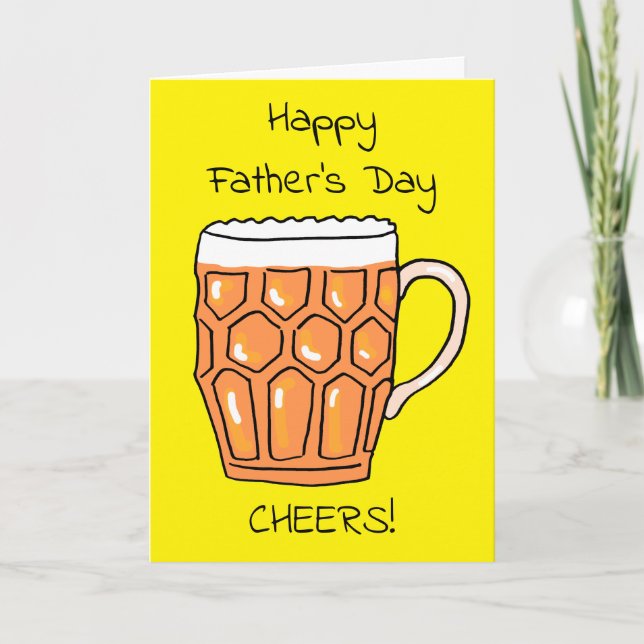 Beer Tankard Father's Day Card (Front)