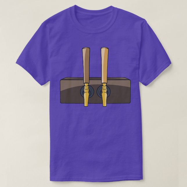 Beer Tap Pouring Beer Pub Bar T-Shirt (Design Front)