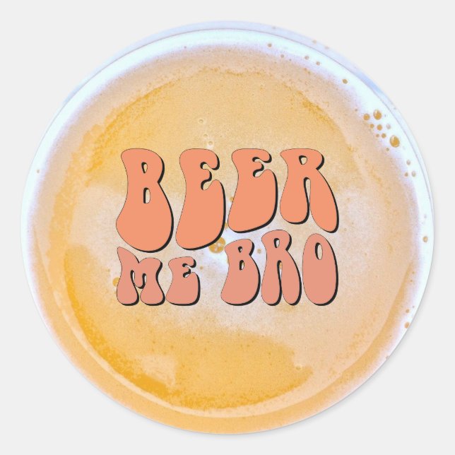 Beer Tasting Party Classic Round Sticker (Front)
