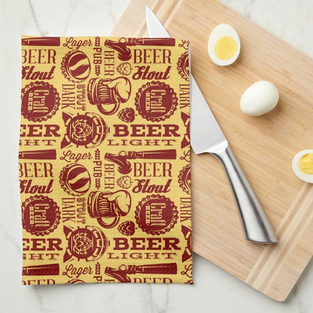 Beer Tea Towel (Quarter Fold)