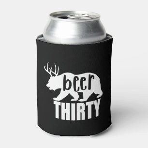 Beer Thirty Can Cooler/Koozie Block Letter Cooler