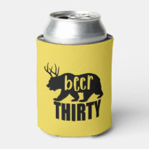 Beer Thirty Can Cooler/Koozie | Block Letter