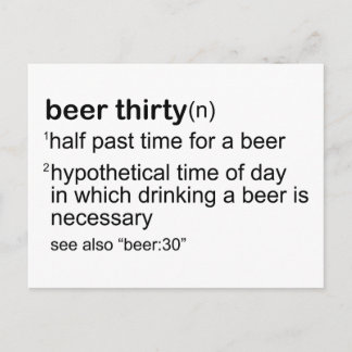 Beer Thirty Postcard