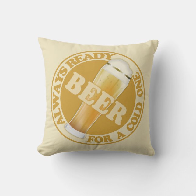 BEER throw pillows (Front)