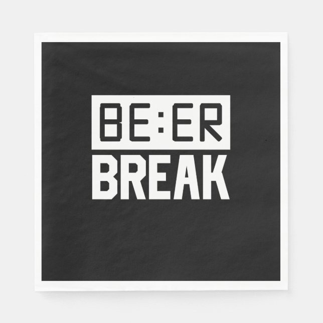 Beer Time Break Napkin (Front)
