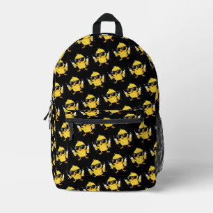 Beer Time Madafakas Funny Meme Duck Goose Retro Printed Backpack