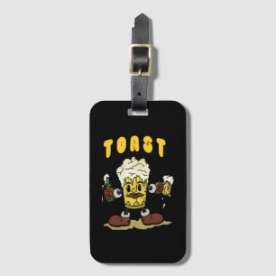 Beer Toast Mascot Luggage Tag
