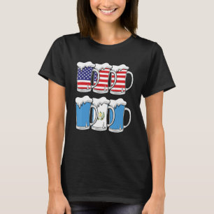 Beer Usa Guatemala Usa Guatemala Flag T-Shirt