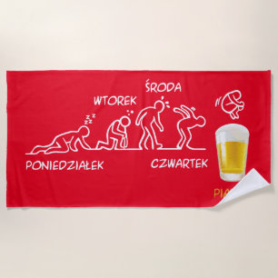 Beer-volution Beach Towel