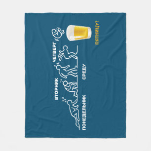 Beer-volution Fleece Blanket