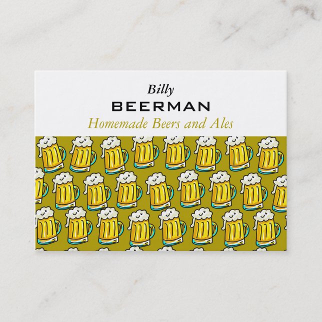 Beer Wallpaper Business Card (Front)