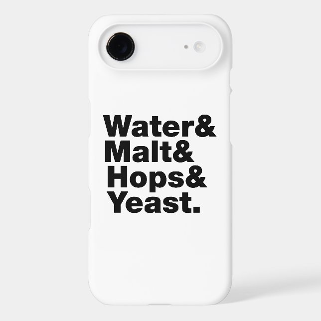 Beer = Water & Malt & Hops & Yeast. (Back)
