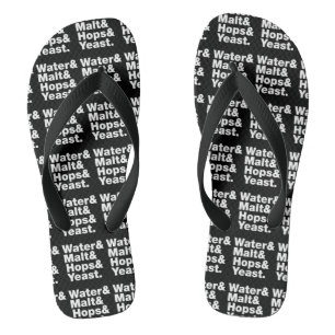 Beer = Water & Malt & Hops & Yeast. Jandals