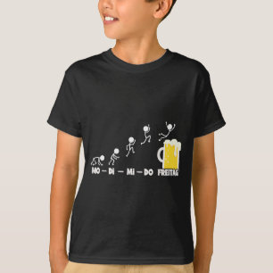 Beer Week Monday Friday Weekend Funny Beer Fan Bee T-Shirt