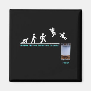 Beer Week Monday Tuesday Wednesday Thursday Friday Magnet