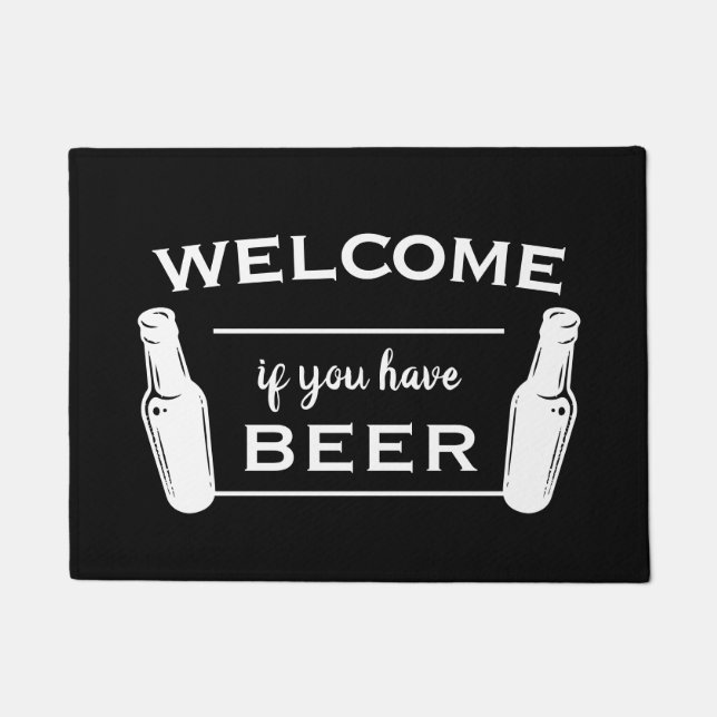 Beer Welcome Home Doormat (Front)