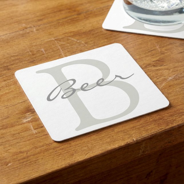 Beer, your own text, coaster (Beer, your own text, coaster.)