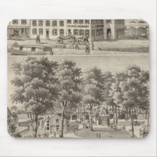 Beergarden and brewery of CL Centlivre Mouse Pad