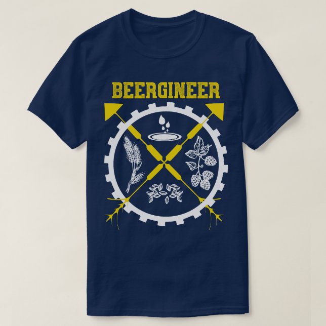 Beergineer Craft Beer T-Shirt (Design Front)