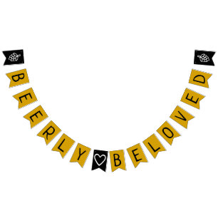 Beerly Beloved Co-Ed Wedding Bridal Shower Bunting