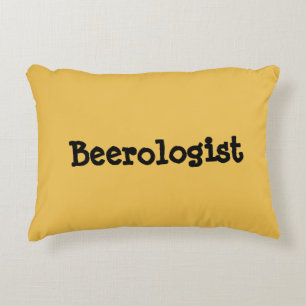 Beerologist Quote Accent Pillow