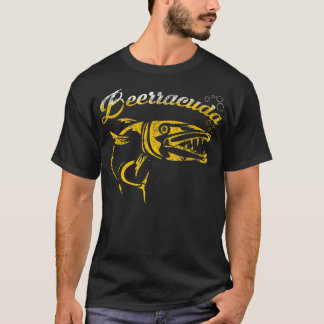 Beerracuda. Funny Barracuda Pun Drinking Beer T-Shirt