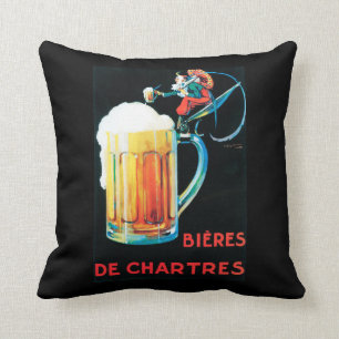 Beers of Chartres Promotional Poster Cushion