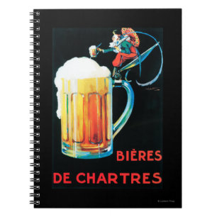 Beers of Chartres Promotional Poster Spiral Notebook