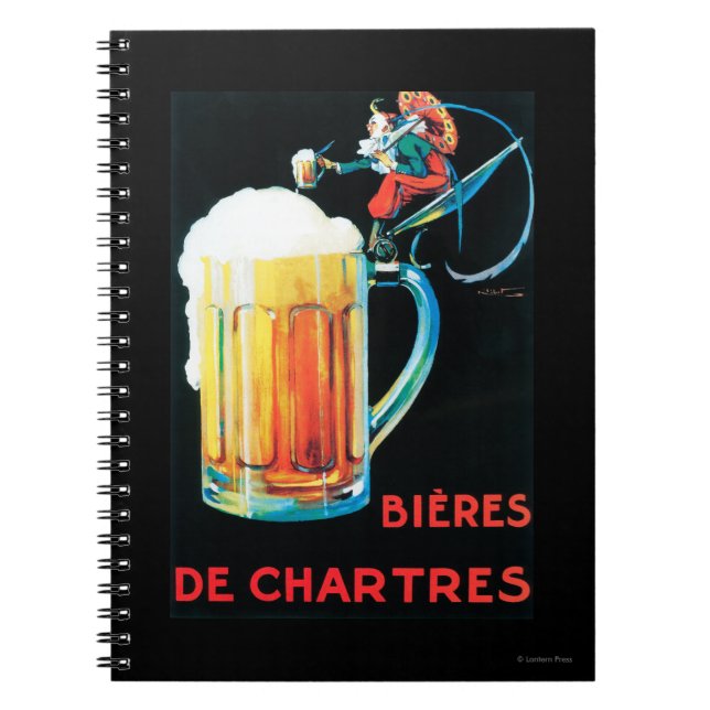 Beers of Chartres Promotional Poster Spiral Notebook (Front)