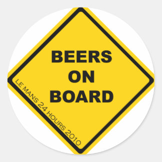 Beers on Board Sticker Set