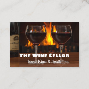 Beers Wines & Spirits Business Card. Card