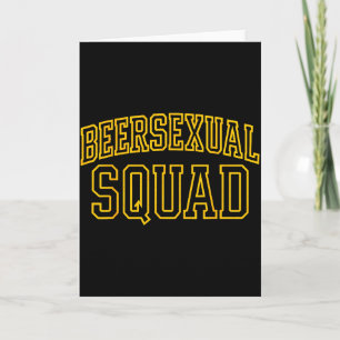 Beerual Squad Matching Group Bachelor Party Design Card