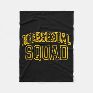 Beerual Squad Matching Group Bachelor Party Design Fleece Blanket