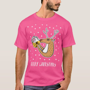 Beery Christmas Funny Beer Christmas Santa Tshirt