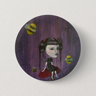 Bees 6 Cm Round Badge