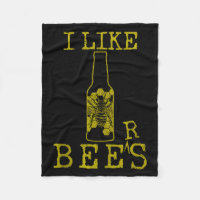 Bees & Beer - Funny Quote Beekeeng Beekeeper G
