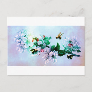 BEES AND BLOSSOMS POSTCARD