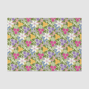 Bees and Buttercups Floral Tissue Paper