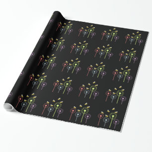 Bees and Dandelion Wrapping Paper