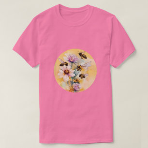 Bees And Flowers T-Shirt